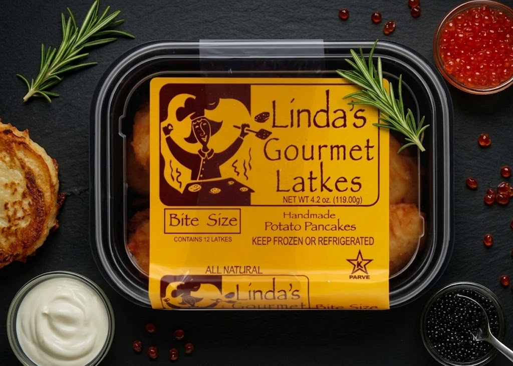 Linda's Gourmet Latkes Handmade Potato Pancakes Bite Size 4.2oz