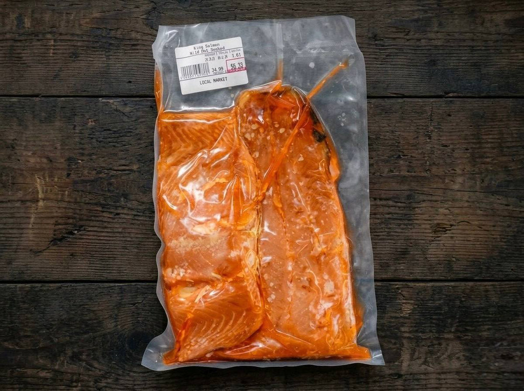 Hot Smoked Alaskan King Salmon (1 LB Average)