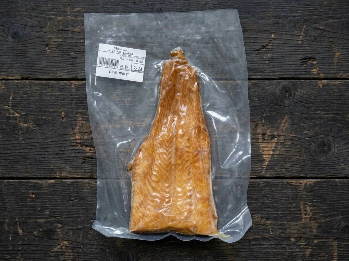 Hot Smoked Alaskan Black Cod (1 LB Average)