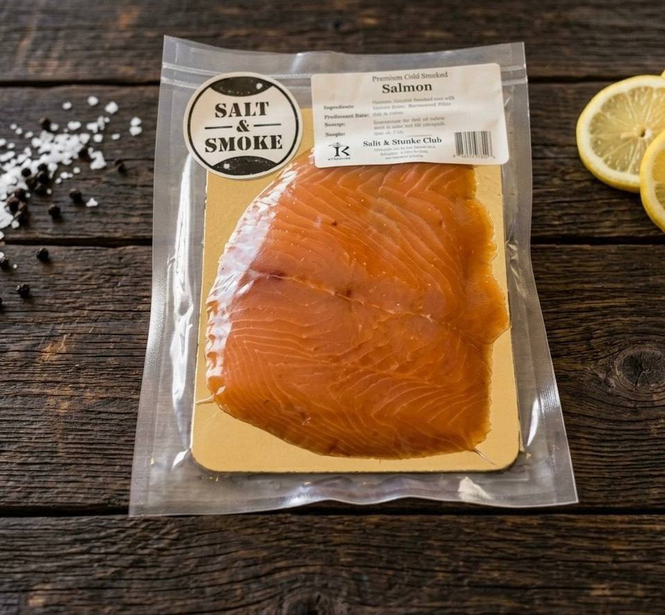 Salt & Smoke Atlantic Salmon Nova Lox – Premium Cold-Smoked Salmon (6 oz)