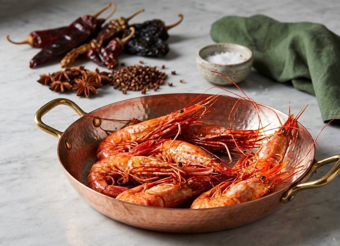 Premium Wild-Caught Spot Prawns – Frozen, Sweet & Tender (Jumbo, 2.2 lbs)