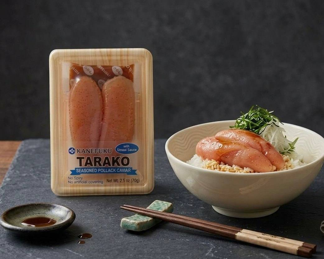 Kanefuku Tarako Seasoned Pollack Caviar 2.5 oz